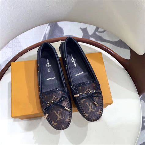 lv black flats|louis vuitton slippers female.